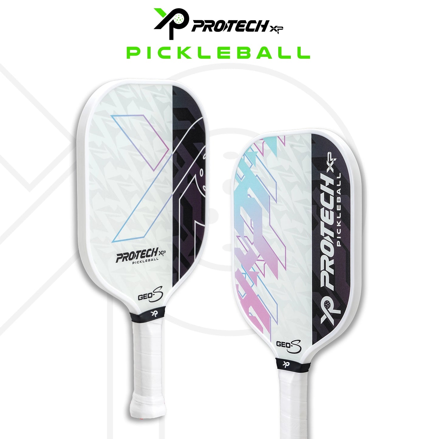 Protech XP Pickleball Paddle "GEO-S" (1 Paddle & 2 balls & Cover)