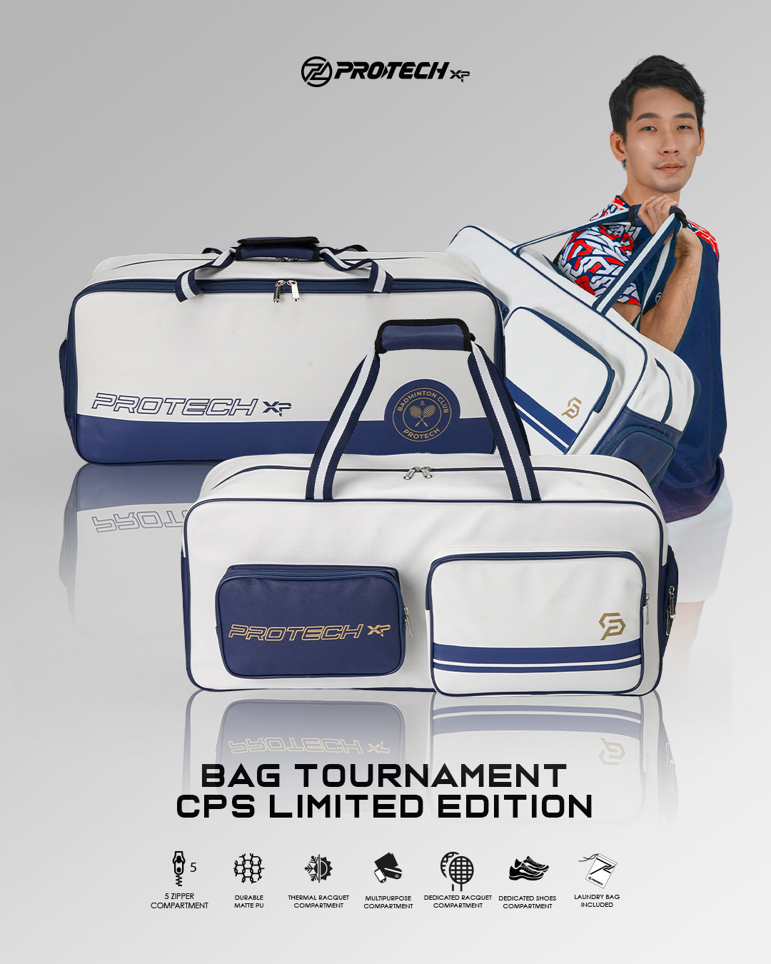 PROTECH Tournament Racket Bag CPS Limited Edition