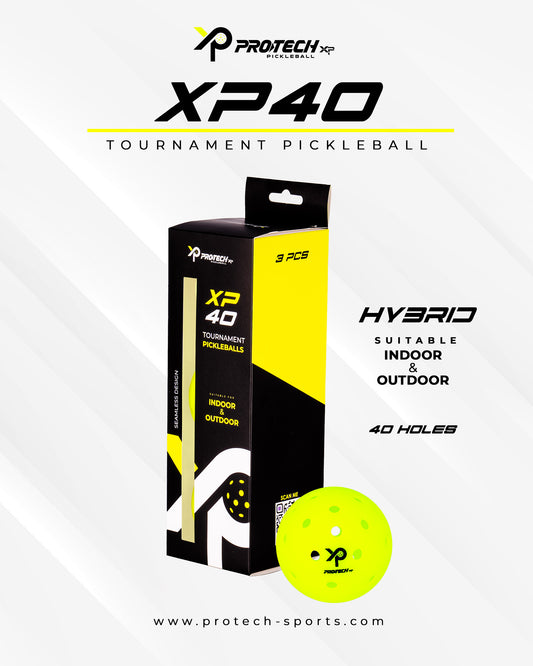 Protech - XP40 Tournament Pickleballs (3 balls pack)