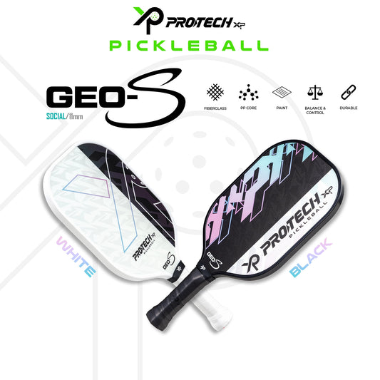 Protech XP Pickleball Paddle "GEO-S" (1 Paddle & 2 balls & Cover) (Social & Lifestyle)