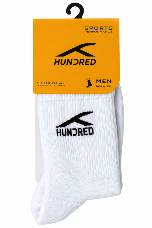 Hundred - Performance Sports Socks – White