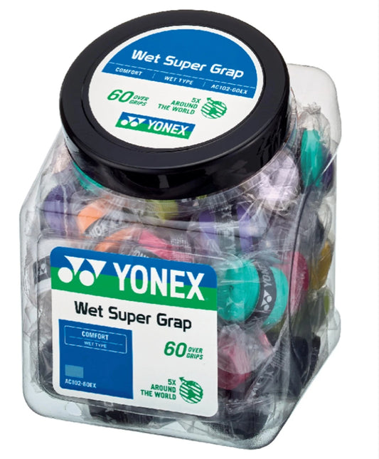 YONEX - WET SUPER GRAP (60 WRAPS) - Assorted